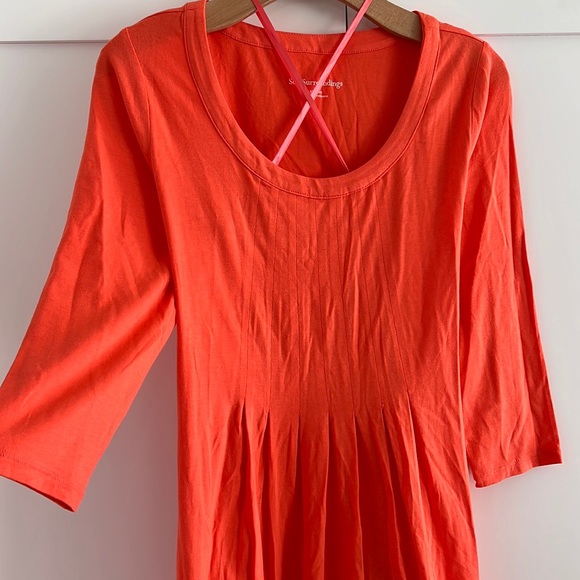 NWT Soft surroundings, hot, coral dress - Picture 2 of 9